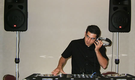 Dj Sam Technics Seup with JBL's